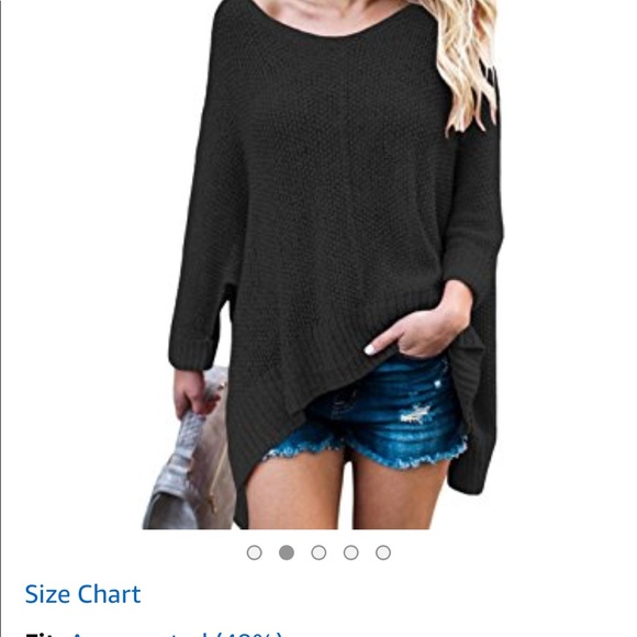 women oversized off shoulder knit sweater - Picture 6 of 6